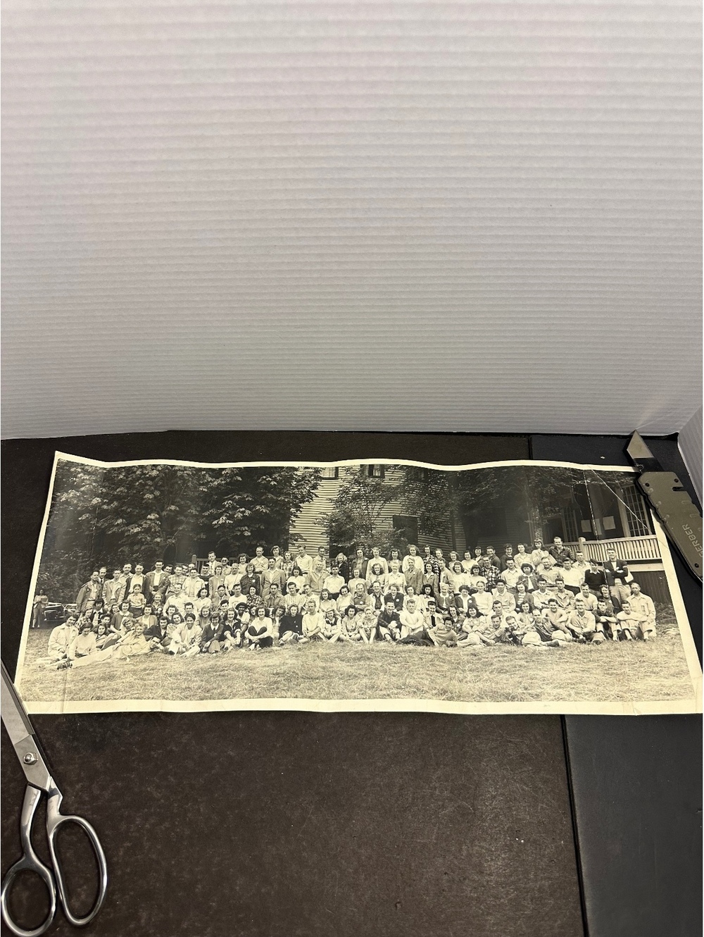 Vintage Seattle WA Panoramic Group Photo Artcraft Photographers 8x20